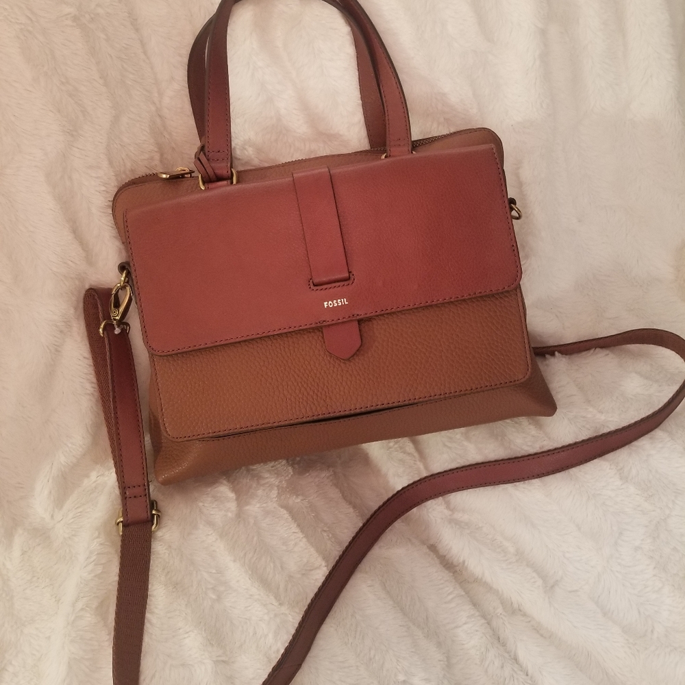 Pebble Leather Fossil Handbag
